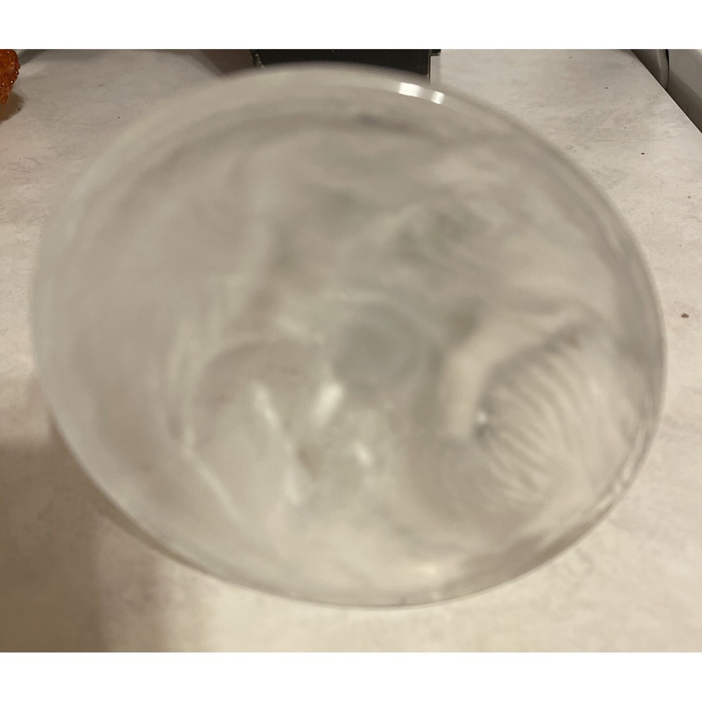 Vintage 6" Cristal D'Arques Clear Lead Glass Crystal Dolphin Figure On Waves - Picture 6 of 6